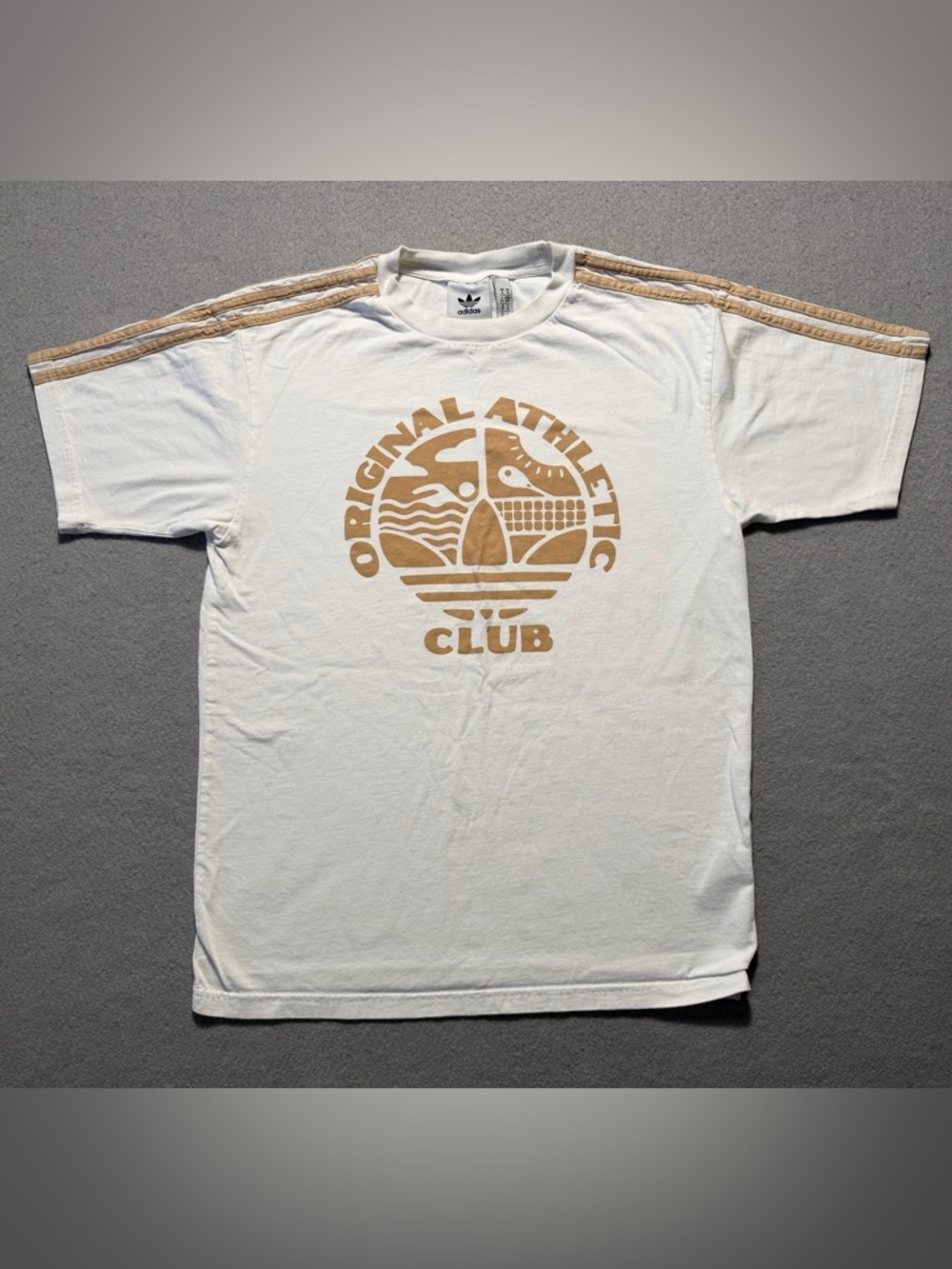 Adidas Originals 3-Stripes T-Shirt Men’s Small White Athletic Club Tee Gym